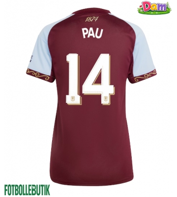 Aston Villa Pau Torres #14 Hemmatröja Kvinnor 2025-26 Kortärmad